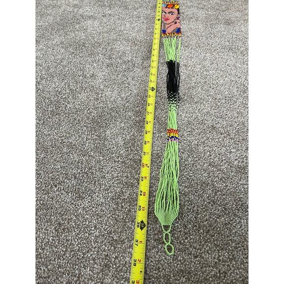 NEW Hand Made Frida Kahlo Beaded Versatile Long Necklace or Belt Multicolor 36in - Picture 9 of 9